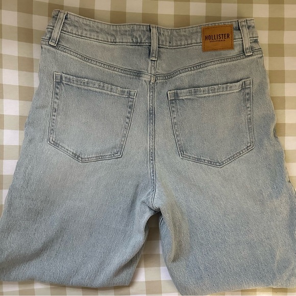 NWT Hollister Light Blue Vtg Stretch Ultra High Rise Dad Jeans Women’s Medium 6R - Picture 6 of 9